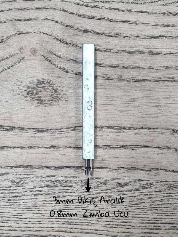 3mm Dikiş Aralıklı - 0.8mm Zımba Uçlu - 2li Delme