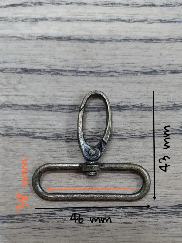 Zamak Kanca (Papağan) Metali 4 cm