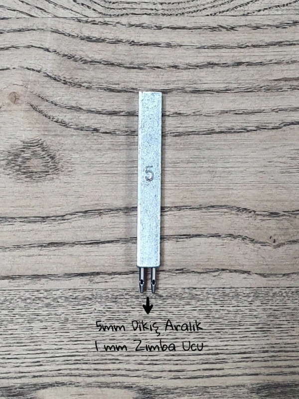 5mm Dikiş Aralıklı - 1mm Zımba Uçlu - 2li Delme