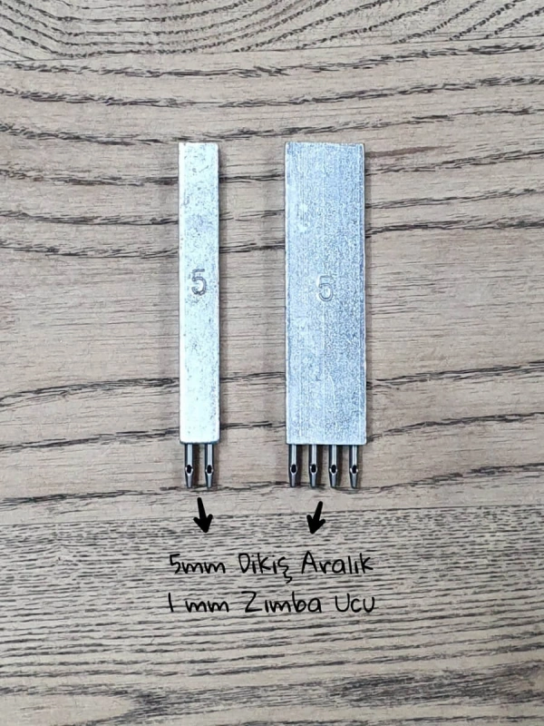 5mm Dikiş Aralıklı - 1mm Zımba Uçlu - 2li ve 4lü Delme