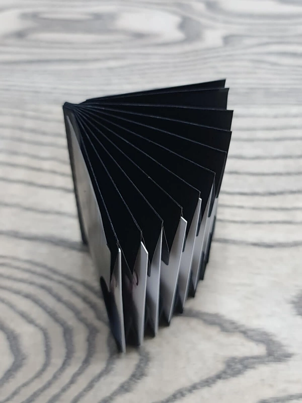 Akordiyon Yatay Plastik Kartlık İçi (PVC)