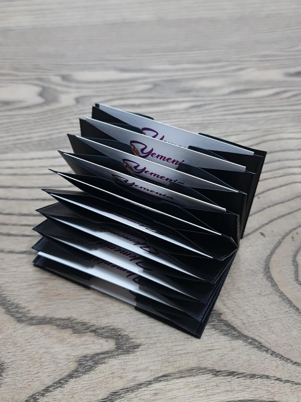 Akordiyon Yatay Plastik Kartlık İçi (PVC)