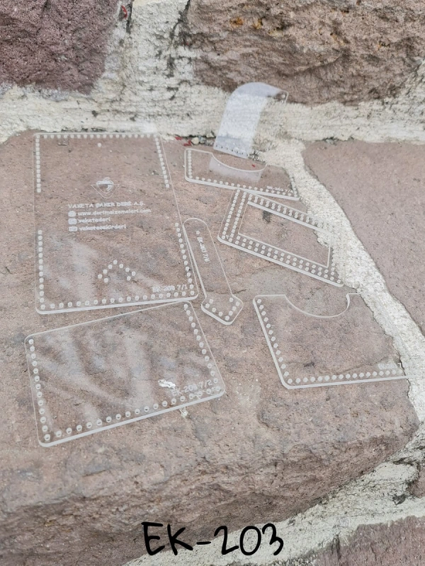 EK-203 PleksiGlass Kartlık Şablonu