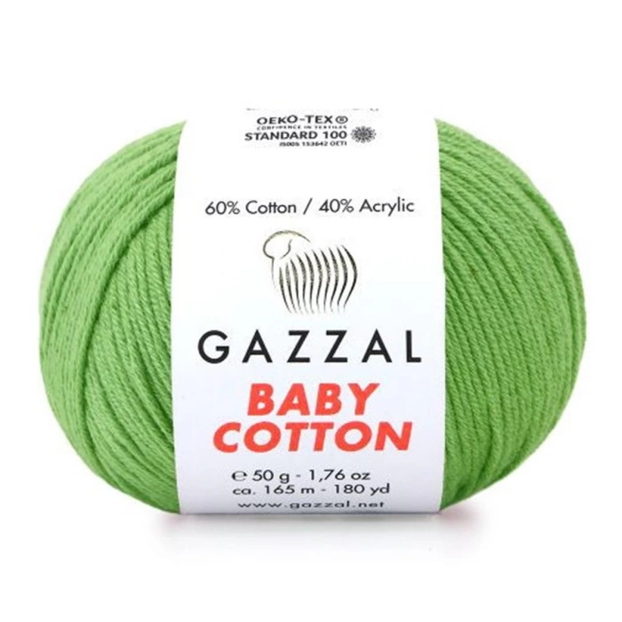 Gazzal Baby Cotton 3448 | Pamuklu Amigurumi İpi