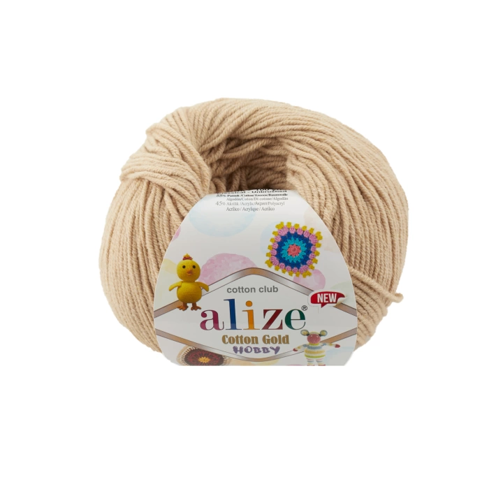 Alize Cotton Gold Hobby New 262 Bej - Amigurumi İpi
