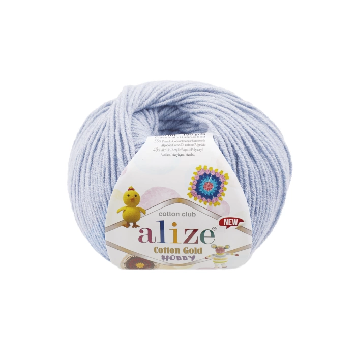 Alize Cotton Gold Hobby New 513 Kristal Mavi - Amigurumi İpi