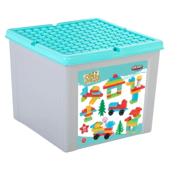 03 592 Midi Blok Seti 98 Parça 9 Litre Saklama Kabı -pilsan Oyuncak