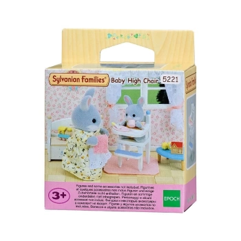 5221 Sylvanian Families, Bebek Mama Sandalyesi, Figürler Ayrı Satılır +3 Yaş