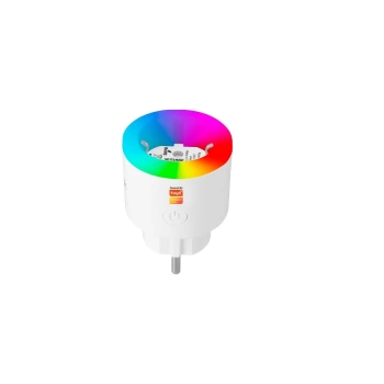 Akım Korumalı Akıllı Priz Rgb Işıklı Wifi Tuya Destekli Android Ve Ios Destekli