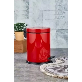 Cooker 12 Litre Kırmızı Pedallı Çöp Kovası