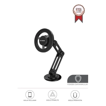 Jx-052 Siyah Çok Amaçlı Manyetik Car Holder Araç İçi Telefon Tutucu