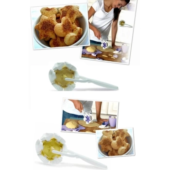 Kurabiye Ruleti - Çiçek - Kalp - Üçgen - Muffin Şekillerinde Kurabiye Şekillendirici