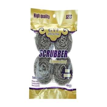 Scrubber Paslanmaz 4lü Bulaşık Teli