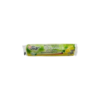 Star Plus Büzgülü Çöp Poşeti Orta Limon