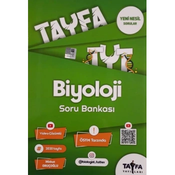 Tayfa TYT Biyoloji Soru Bankası (Yeni)