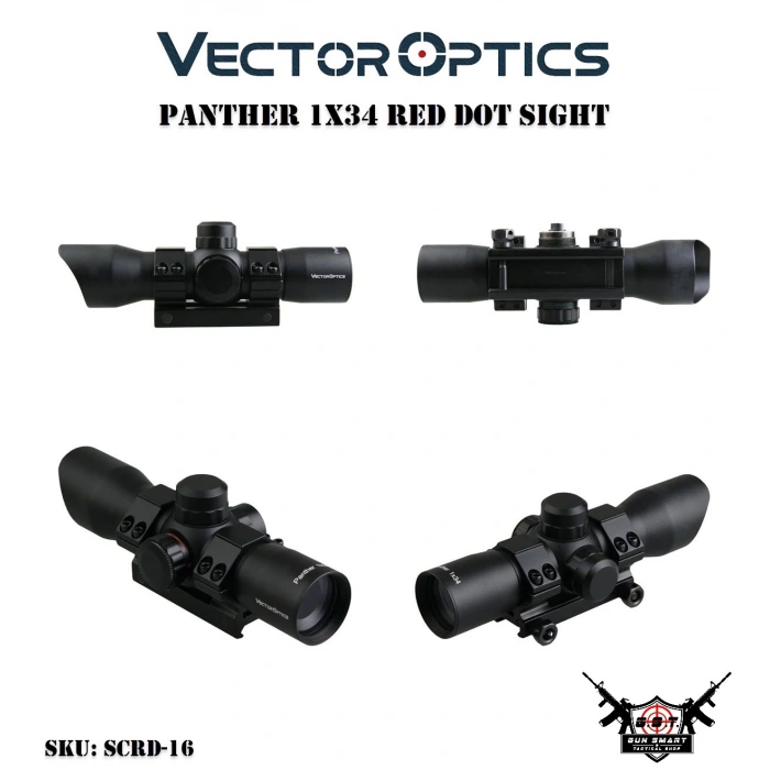 Vector Optics Panther 1x34 Yeşil Kırmızı Nokta Dürbünü