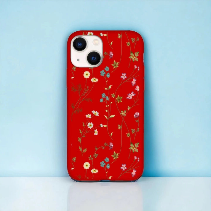 iPhone 15 Plus / 14 Plus Uyumlu Dream Flower Pattern Desenli Lansman Kılıf