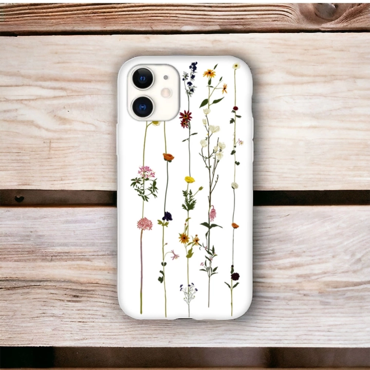 iPhone 11 Pro Uyumlu Floral Stripes Desenli Lansman Kılıf