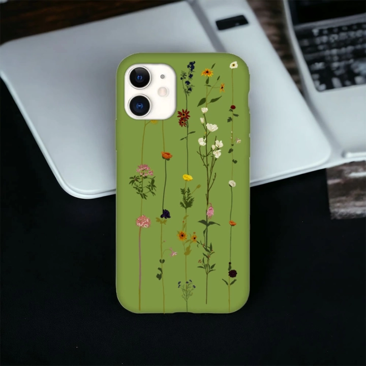 iPhone 11 Pro Uyumlu Floral Stripes Desenli Lansman Kılıf