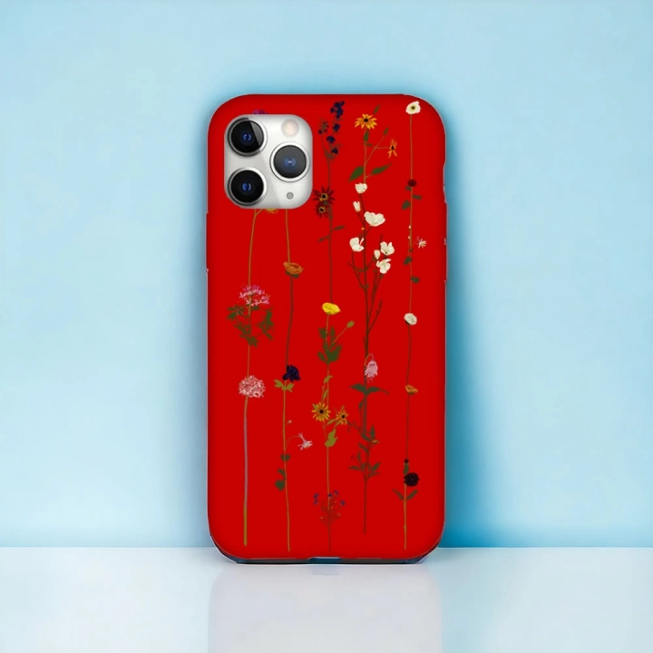 iPhone 11 Promax Uyumlu Floral Stripes Desenli Lansman Kılıf