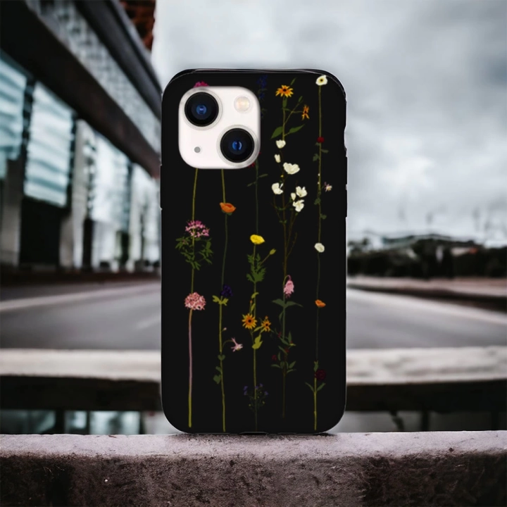 iPhone 13 / 14 Uyumlu Floral Stripes Desenli Lansman Kılıf