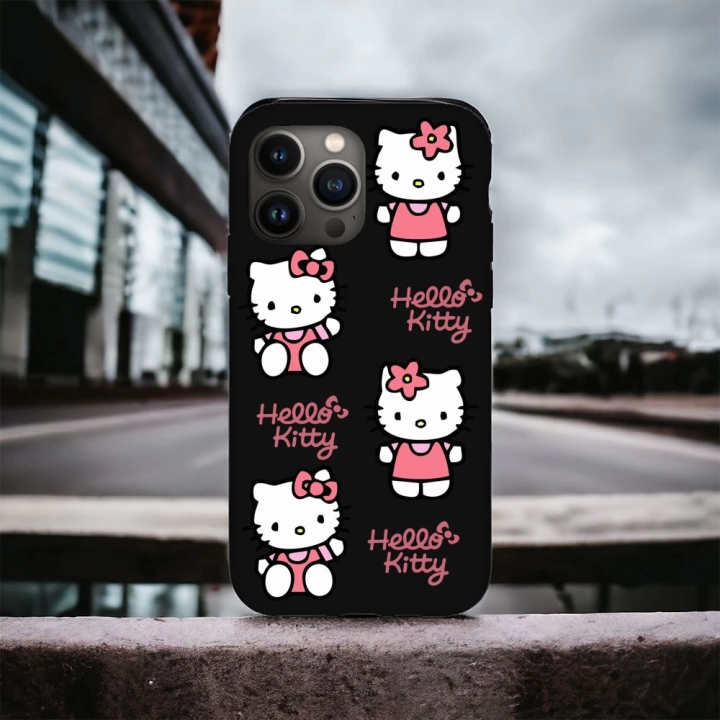 iPhone 13 Pro Uyumlu Hello Kitty Desenli Lansman Kılıf