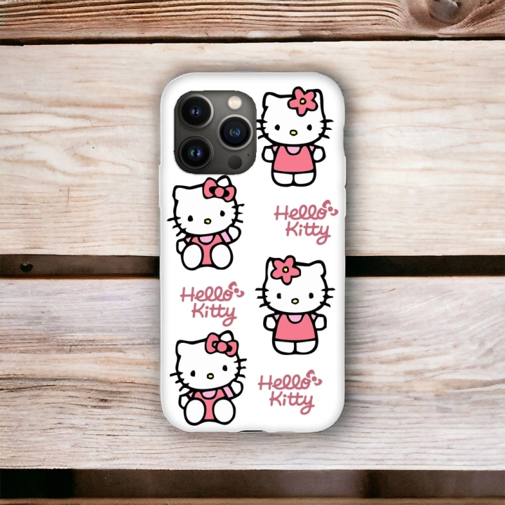 iPhone 14 Pro Uyumlu Hello Kitty Desenli Lansman Kılıf