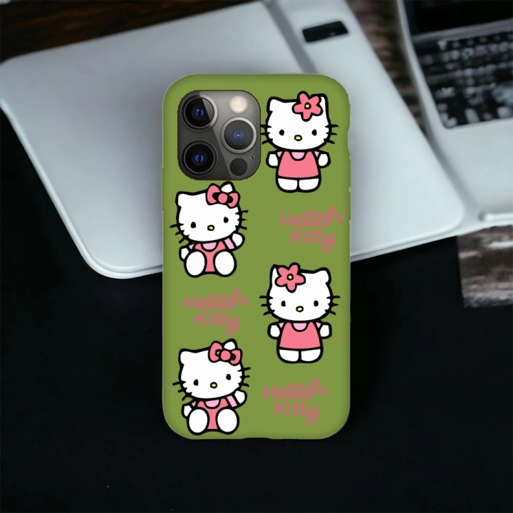 iPhone 14 Promax Uyumlu Hello Kitty Desenli Lansman Kılıf