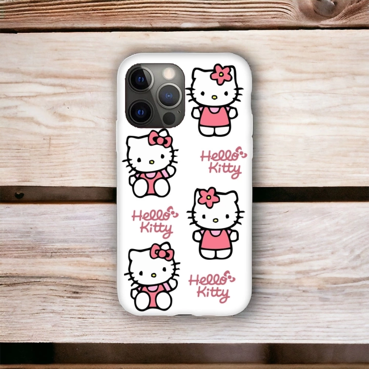 iPhone 15 Promax Uyumlu Hello Kitty Desenli Lansman Kılıf