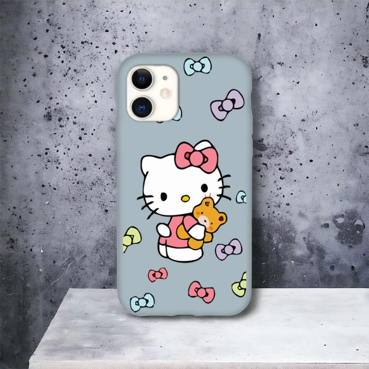 iPhone 11 Uyumlu Hello Kitty 1 Desenli Lansman Kılıf