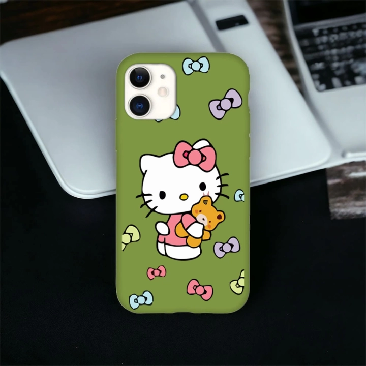 iPhone 11 Uyumlu Hello Kitty 1 Desenli Lansman Kılıf