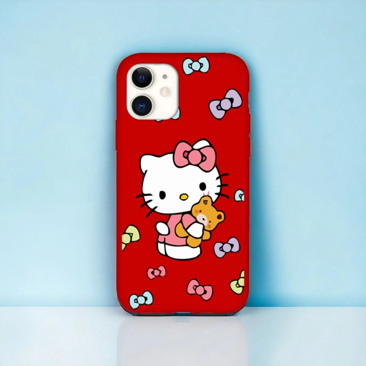 iPhone 11 Pro Uyumlu Hello Kitty 1 Desenli Lansman Kılıf