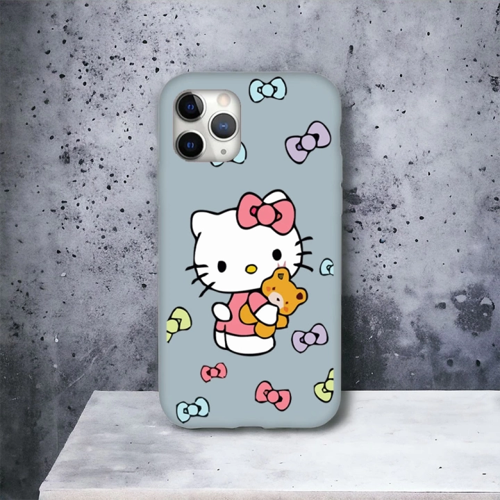 iPhone 11 Promax Uyumlu Hello Kitty 1 Desenli Lansman Kılıf