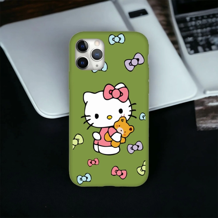 iPhone 11 Promax Uyumlu Hello Kitty 1 Desenli Lansman Kılıf