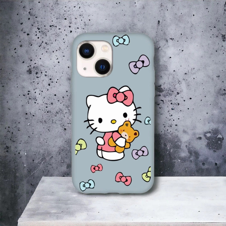 iPhone 13 / 14 Uyumlu Hello Kitty 1 Desenli Lansman Kılıf