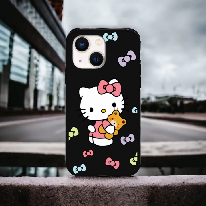 iPhone 13 / 14 Uyumlu Hello Kitty 1 Desenli Lansman Kılıf