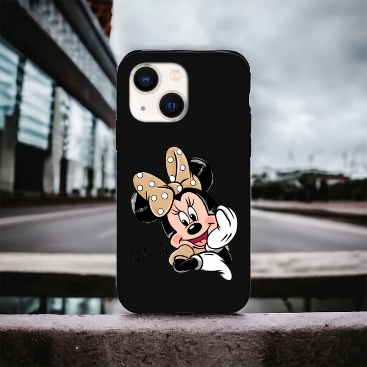 iPhone 15 Uyumlu Minnie Desenli Lansman Kılıf