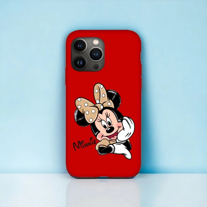 iPhone 13 Pro Uyumlu Minnie Desenli Lansman Kılıf