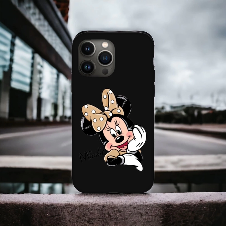 iPhone 14 Pro Uyumlu Minnie Desenli Lansman Kılıf