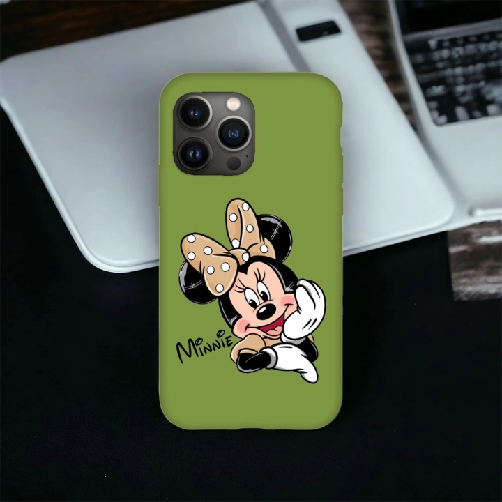 iPhone 14 Pro Uyumlu Minnie Desenli Lansman Kılıf