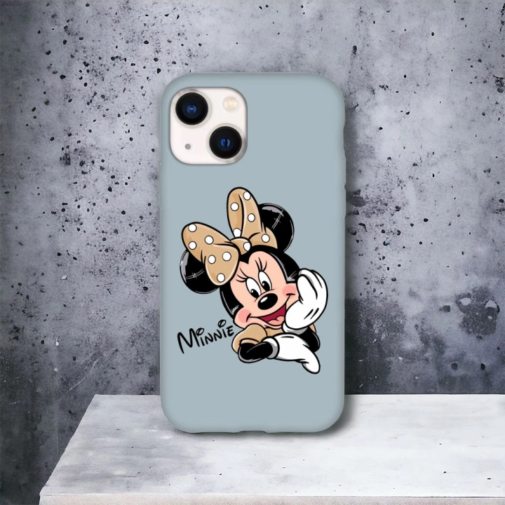 iPhone 15 Plus / 14 Plus Uyumlu Minnie Desenli Lansman Kılıf