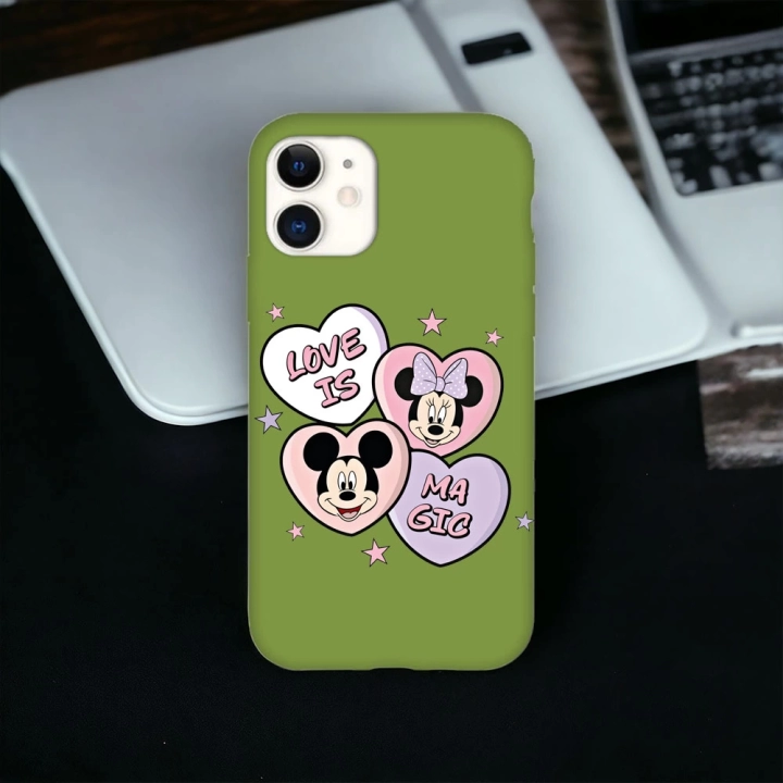 iPhone 11 Uyumlu Minnie & Mickey Desenli Lansman Kılıf