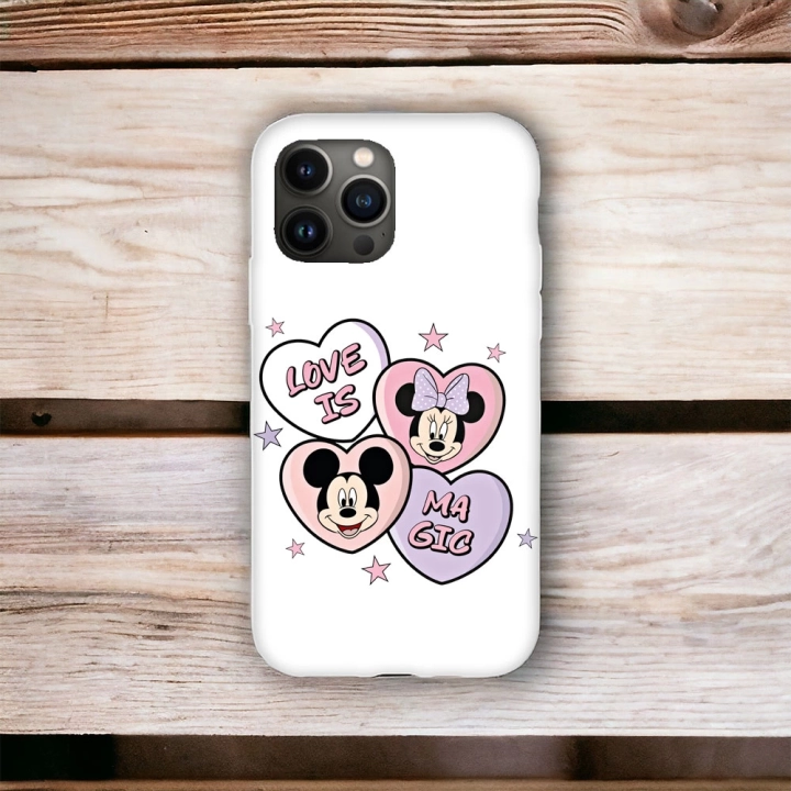 iPhone 12 / 12 Pro Uyumlu Minnie & Mickey Desenli Lansman Kılıf