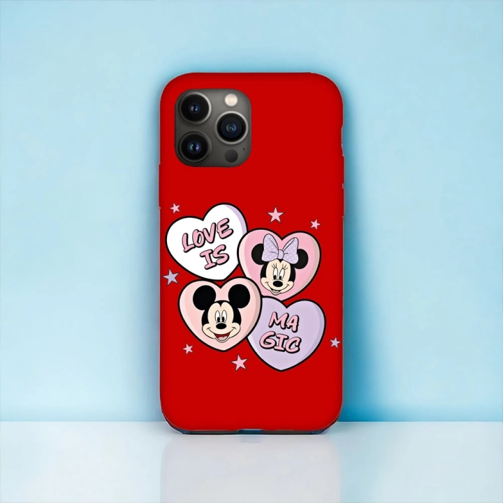 iPhone 12 / 12 Pro Uyumlu Minnie & Mickey Desenli Lansman Kılıf