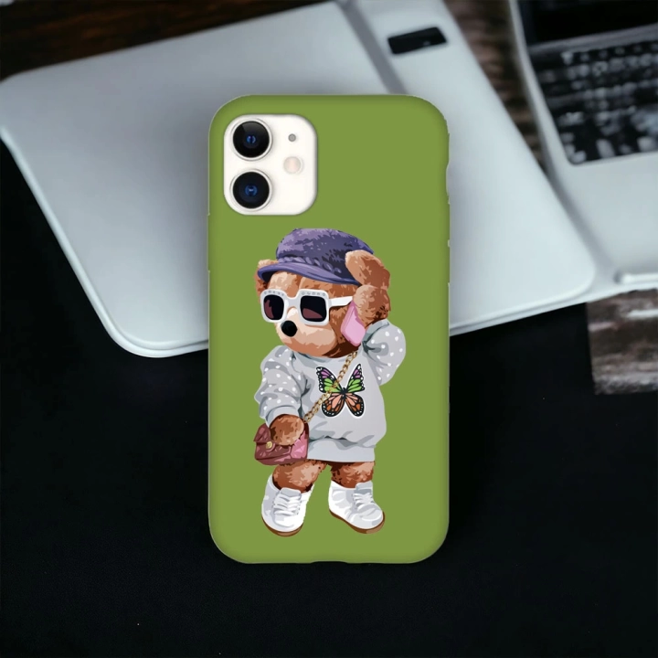 iPhone 11 Pro Uyumlu Teddy Desenli Lansman Kılıf