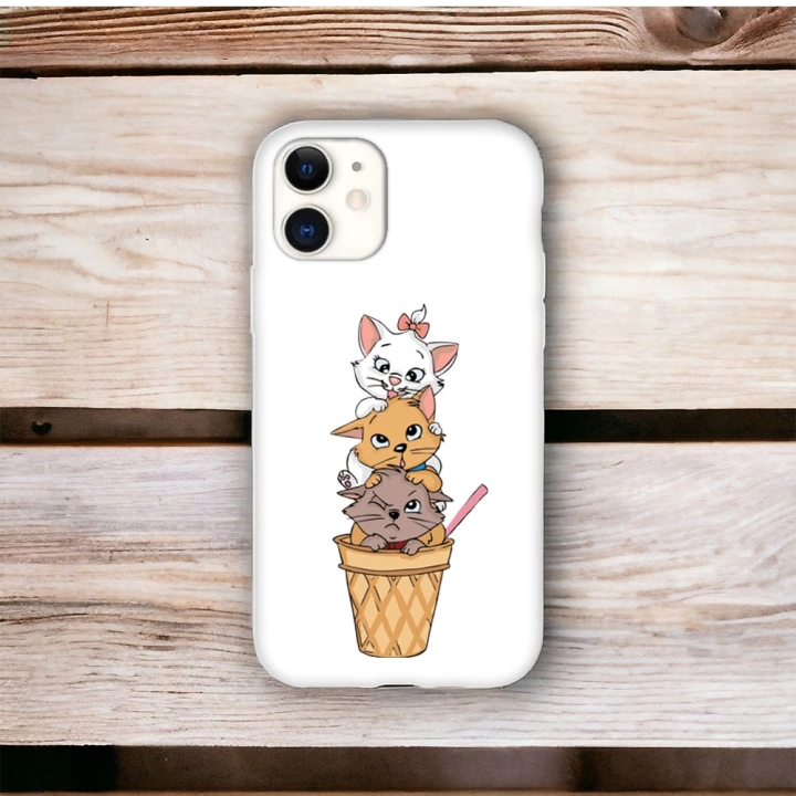 İphone 11 Pro Uyumlu Lansman İçi Kadife Cats Desenli Kılıf