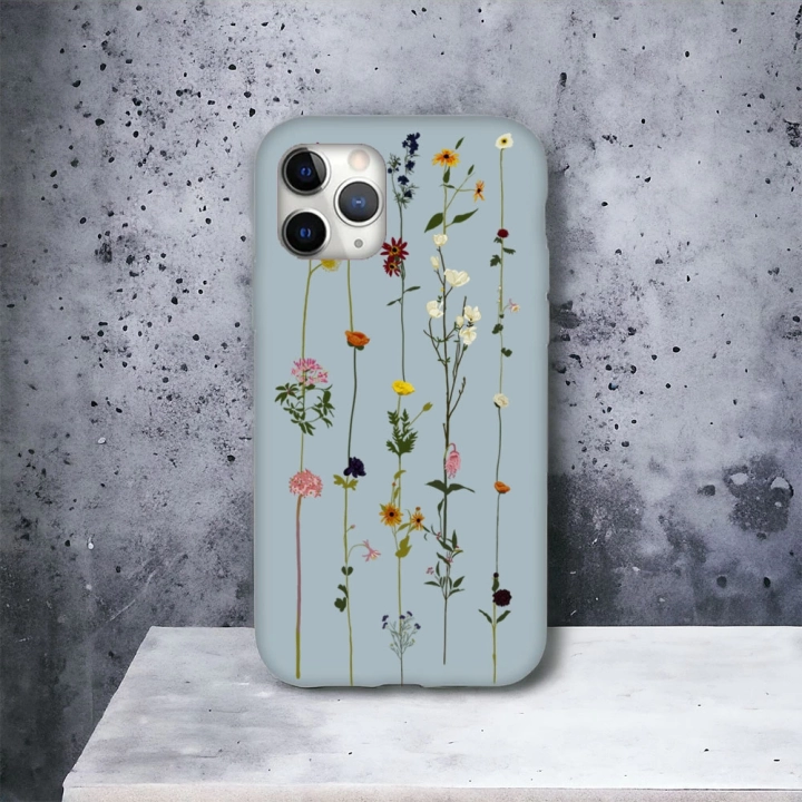 iPhone 11 Promax Uyumlu Floral Stripes Desenli Lansman Kılıf