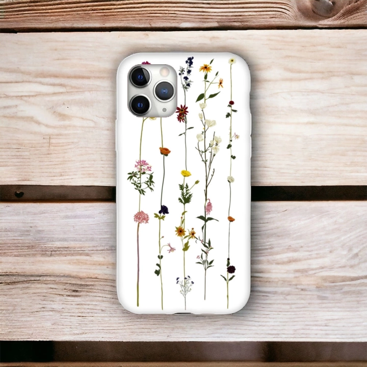 iPhone 11 Promax Uyumlu Floral Stripes Desenli Lansman Kılıf