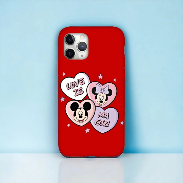 iPhone 11 Promax Uyumlu Minnie & Mickey Desenli Lansman Kılıf