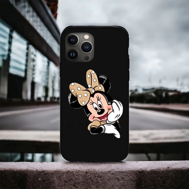 iPhone 12 / 12 Pro Uyumlu Minnie Desenli Lansman Kılıf